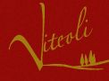 Rotes Logo mit geschwungenem Schriftzug "Viteoli" und kleinem Baumicon darunter.