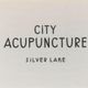 Text reads "City Acupuncture Silver Lake" in a minimalist font on a plain background.