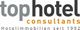 Logo mit Text: "tophotel consultants - Hotelimmobilien seit 1992".