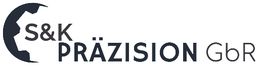 Logo von S&K PRÄZISION GbR mit stilisiertem Zahnrad und betontem Schriftzug.