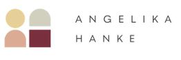 Logo mit vier farbigen Quadraten links und dem Text "Angelika Hanke" rechts auf weißem Hintergrund.