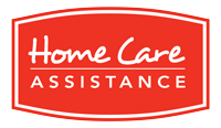 Red logo with "Home Care Assistance" in white text inside a rectangle.