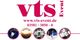 VTS Event-Logo mit Website, Telefonnummer und Symbolbildern von Masken, Konzerten und Musik.