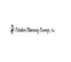 Logo with a chimney sweep cartoon and the text "Estates Chimney Sweep, Inc."