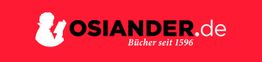 Roter Hintergrund mit Osiander.de-Logo und dem Slogan "Bücher seit 1596" in Weiß und Schwarz.