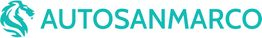 Logo verde di AUTOSANMARCO con testa di leone stilizzata a sinistra.