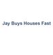 Text on white background: "Jay Buys Houses Fast."