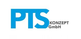 Logo von PTS Konzept GmbH in blauer und grauer Schrift auf weißem Hintergrund.