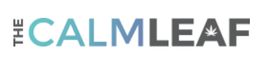 "The Calm Leaf logo with a leaf symbol inside the letter A of the word 'LEAF'."
