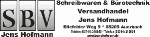 Logo von SBV Jens Hofmann, Bürobedarf, Versandhandel, Adresse und Kontaktinformationen.