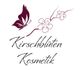 Schmetterling und Kirschblüten mit Schriftzug "Kirschblüten Kosmetik".