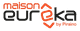 Logo de "Maison Eureka by Piraino" en lettres noires et oranges.