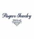 "Rogers Jewelry logo with a diamond illustration beneath the text."