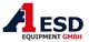 Logo von A1 ESD Equipment GmbH in Blau und Rot.