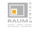 Logo von "RAUMgewinn" mit Quadraten, Text zu Architektur, Städtebau, Landschaft und Garten.