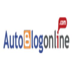 Auto Blog Online logo with ".com" in a speech bubble.