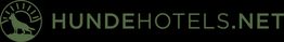 Logo von hundehotels.net mit einem Hundesymbol in einem Kreis links neben dem Text.