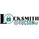 Locksmith Tucson logo with a padlock and key graphic.