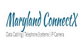 "Maryland ConnectX logo with text: Data Cabling, Telephone Systems, IP Camera."