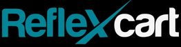Logo with the text "Reflexcart" on a black background.