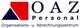 OAZ-Logo mit rotem und blauem Dreieck, darunter Schrift: Organisations- u. Abrechnungszentrum.