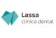 Logotipo de Lassa clínica dental con diseño de corazón en tonos turquesa.