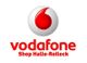 Logo von Vodafone mit Text "Shop Halle-Reileck" darunter.