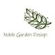 Leaf logo with text "Noble Garden Design" in elegant font on a plain white background.