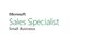 Microsoft Sales Specialist für kleine Unternehmen.