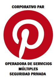 Logo rojo con letra "P" blanca y texto: "Corporativo PAR Operadora de Servicios Múltiples Seguridad Privada".