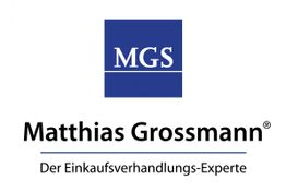 MGS-Logo mit Text: "Matthias Grossmann, Der Einkaufsverhandlungs-Experte".