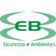Logo di EB con testo "Sicurezza e Ambiente s.r.l." su sfondo bianco in verde.