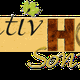 "Holz-Logo mit Schriftzug 'creativ HOLZ Sonntag' und grünem Blatt, auf holzfarbenem Hintergrund."