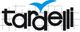 Logo con la scritta "tardelli" in nero e un segno di spunta blu sopra la lettera "d".
