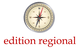 Kompass mit roter Schrift „edition regional“ darunter.