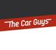 Graues und rotes Logo mit der Aufschrift "The Car Guys" in weißer Schrift.