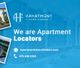 Apartment Home Finders ad with contact info and "We are Apartment Locators" text.