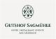 Gutshof Sagmühle Logo mit Text: Hotel, Restaurant, Events, Bad Griesbach.