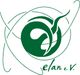 Grünes, abstraktes Logo mit Kreisen und Linien, Text: "elan e.V." unten rechts.