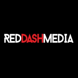 Logo with text "REDDASHMEDIA" in white and red on a black background.