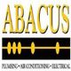 Logo for Abacus: Plumbing, Air Conditioning, Electrical services with an abacus design.