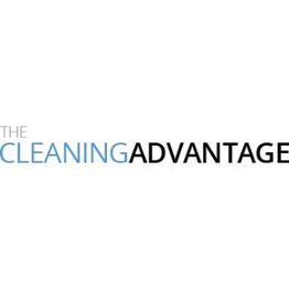 Text logo reads "The Cleaning Advantage" with "Cleaning" in light blue and other text in black.
