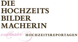 Text: "DIE HOCHZEITSBILDER MACHERIN exklusive HOCHZEITSREPORTAGEN".