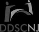 Abstract logo with two figures forming an arch; text below reads "DDSCNJ."