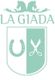 Logo: Pferde, "La Giada", Hufeisen, Schere im Wappen.