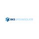 Logo van BKS Spouwisolatie in blauw en lichtblauw op een witte achtergrond.