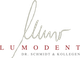 Logo der Zahnarztpraxis LUMODENT Dr. Schmidt & Kollegen mit stilisiertem Schriftzug.