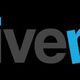 Logo con scritta "creative motions" in nero e blu su sfondo nero.