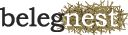 Logo mit Schrift "belegnest", das Wort "nest" ist mit einem gezeichneten Nest hinterlegt.