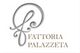 Logo con testo "Fattoria Palazzeta" e un elegante design a forma di lettera "F".